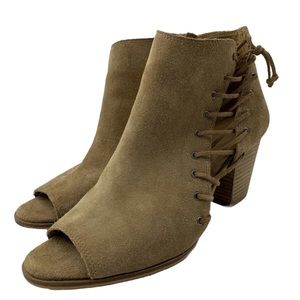 LUCKY BRAND Hartlee Peep- Toe Boots